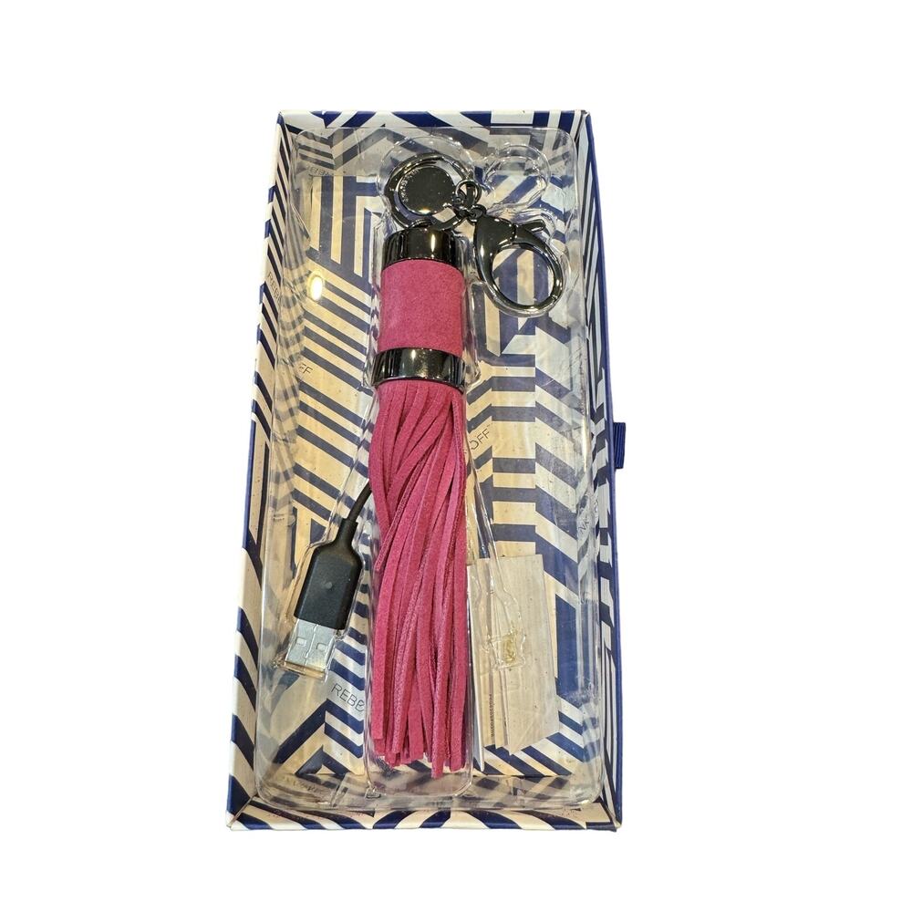 Rebecca Minkoff Rose Leather Power Tassel for IPod IPhone  Charger New in Box